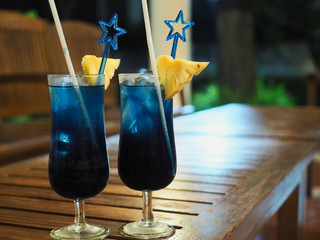 blue cocktail