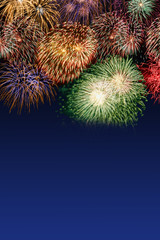 Silvester Feuerwerk Sylvester Neujahr Textfreiraum Copyspace Hochformat Neues Jahr Neuen Neu