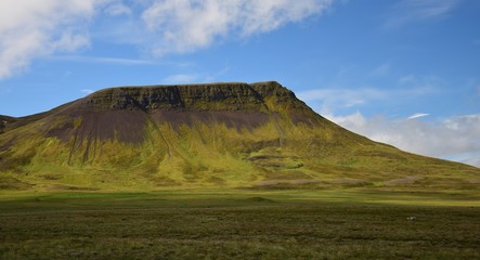 Icelandic landscape. A part of the Vatnsdalsfjall mountain range.