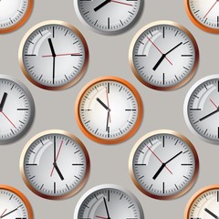 Seamless pattern composed of images hours.