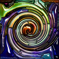 Foto op Canvas Advance of Spiral Color © agsandrew