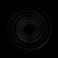 Circle spiral swirl effect black