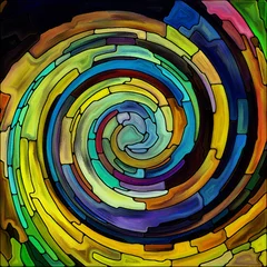 Foto op Canvas Source of Spiral Color © agsandrew