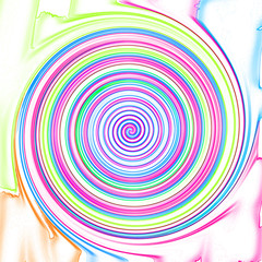 Colorful circle swirl