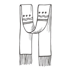 Illustration of scarf