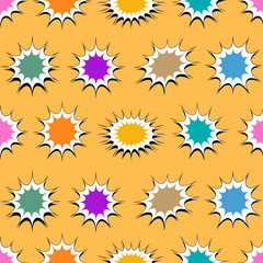 Comic bright elegant seamless pattern