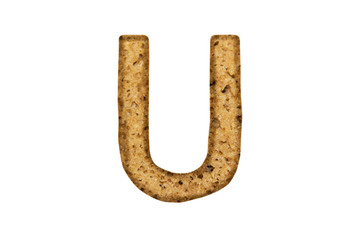 Letter" U " of bread