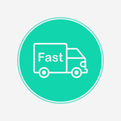 Fast shipping vector icon sign symbol