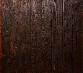 Textured dark empty wooden surface copy space background