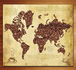 world coffee background