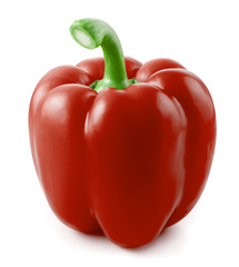Red pepper isolated on white