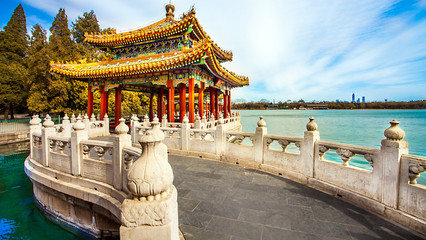 In the Beihai Park in Beijing China