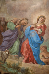 Giuseppe Bonito, The Visitation, fresco, Portici Royal Palace