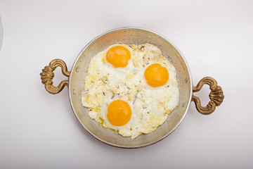 plain eggs with 1.5 porsion