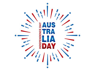 illustration Happy Australia Day Celebration poster or banner Background set