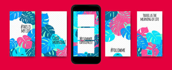 Stories Templates for Social Media Design. © ingara