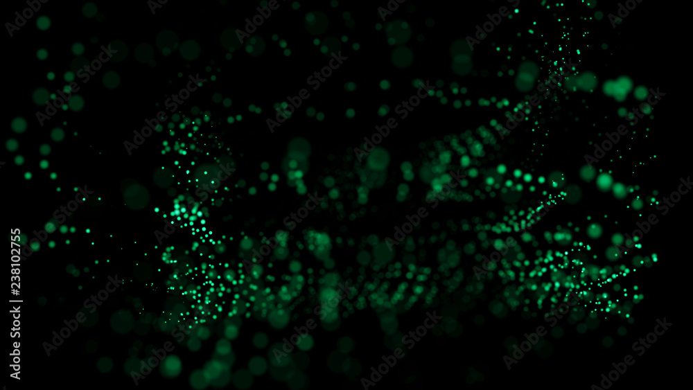 Poster big data visualization 3d. digital background. data threads plot. big data. abstract 3d big data vis