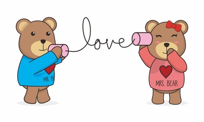 Cute Teddy Bear Vector 