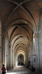 Der Bamberger Dom mit Reiter