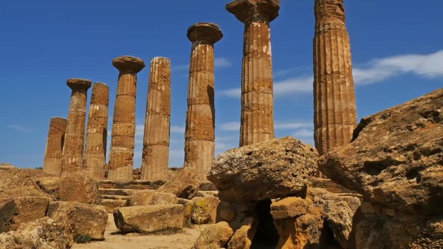 Agrigento,Valley of the Temples, Syracuse, Sicily, Italy. The Temple of Juno is dated 450 BC