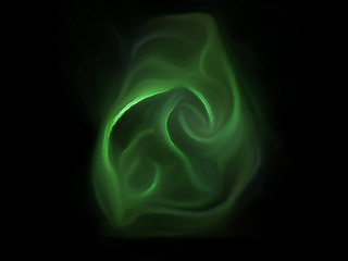 Fractal flame on a black background