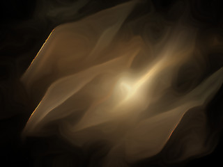 Fractal flame on a black background