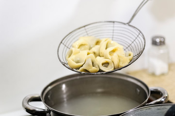Preparation of dumplings - delicate cakes
