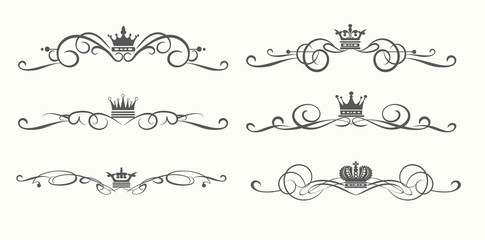 Design elements, vintage ornaments