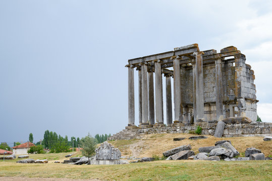 The Temple of Zeus in  Aizano, an Ancient Greek City in Western Anatolia.