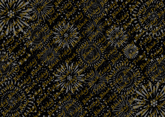 花火　ブラックフライデー　背景