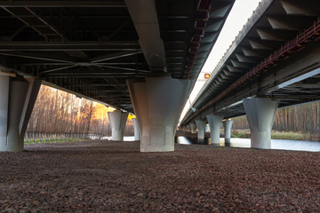 support of the overpass of the western high-speed diameter - automobile highway