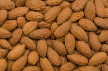 Almonds texture background 