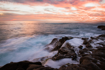 Sunset over sea