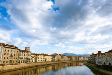 Fototapeta premium Pisa day view, Tuscany, Italy
