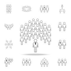 customer search icon. Detailed set of people in work icons. Premium graphic design. One of the collection icons for websites, web design, mobile app