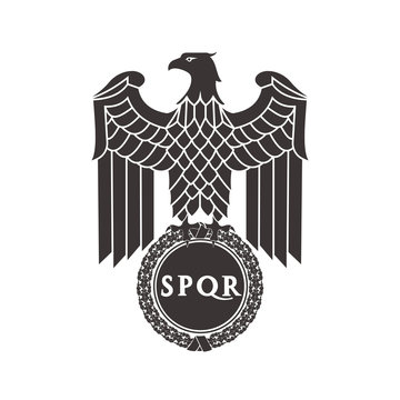 Naklejki Logo of the Roman eagle.