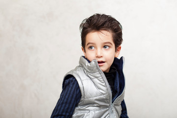 Little boy in Puffer Vest