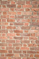 Fototapeta premium Light brown brick wall background solid old