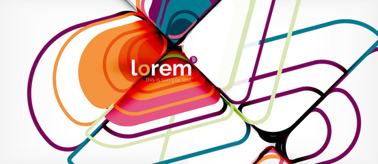 Abstract background multicolored geometric shapes modern design