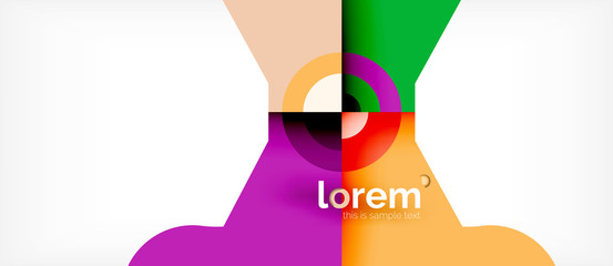 Abstract round elements composition background, organic design