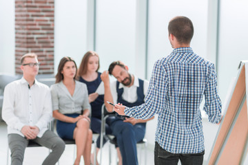 Obraz premium business team sitting in the conference room