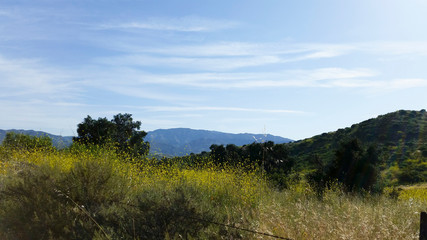 Hiking through the hills of Irvine Open Space Park in Orange County California