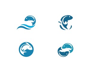 Fish logo template