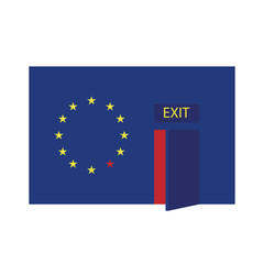 logo of exit from European Union, logo uscita dall'Unione Europea