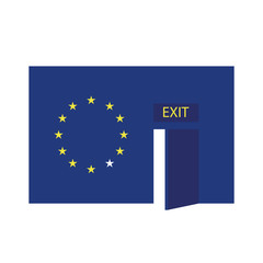 logo of exit from European Union, logo uscita dall'Unione Europea