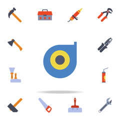 color construction roulette icon. Detailed set of color construction tools. Premium graphic design. One of the collection icons for websites, web design, mobile app