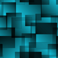 Pattern of blue squares with shadow and volume.