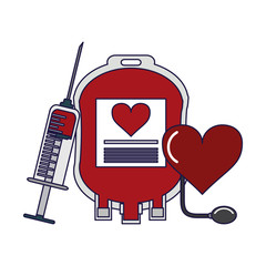 Blood donation campaign elements