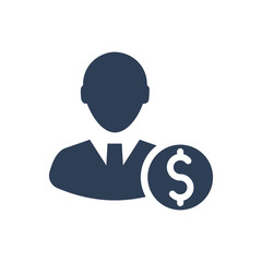 Simple Illustration of Financial Advisor Icon
