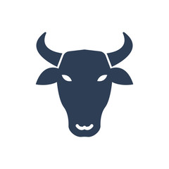 Simple Illustration of Bull Icon